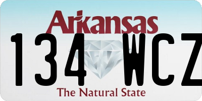 AR license plate 134WCZ