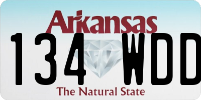 AR license plate 134WDD