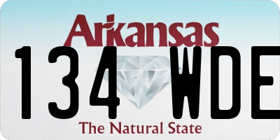AR license plate 134WDE