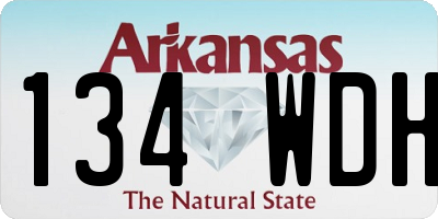 AR license plate 134WDH