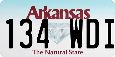AR license plate 134WDI