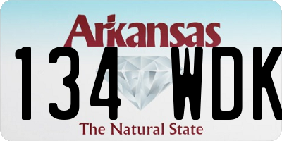 AR license plate 134WDK