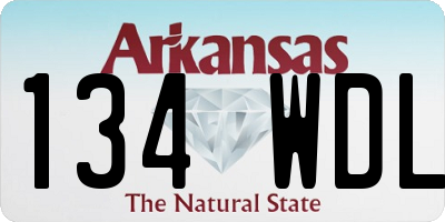 AR license plate 134WDL