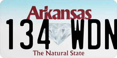 AR license plate 134WDN