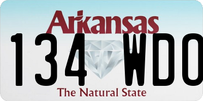 AR license plate 134WDO