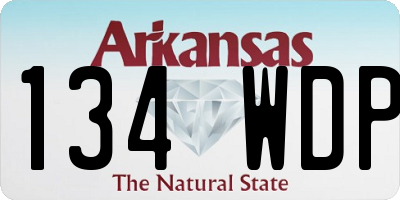 AR license plate 134WDP