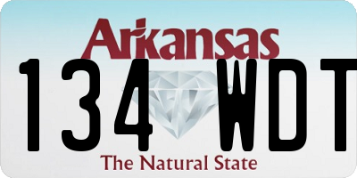 AR license plate 134WDT