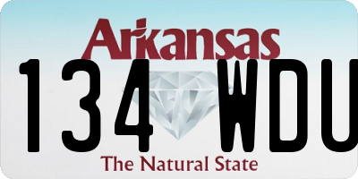 AR license plate 134WDU