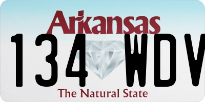 AR license plate 134WDV