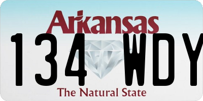 AR license plate 134WDY