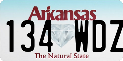 AR license plate 134WDZ