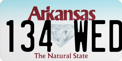AR license plate 134WED