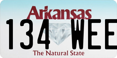 AR license plate 134WEE