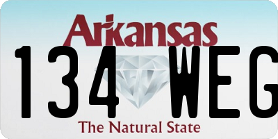 AR license plate 134WEG
