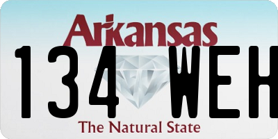 AR license plate 134WEH
