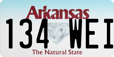 AR license plate 134WEI