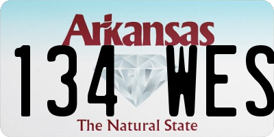 AR license plate 134WES
