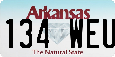 AR license plate 134WEU