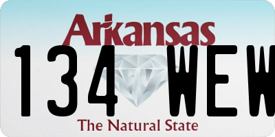 AR license plate 134WEW
