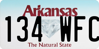 AR license plate 134WFC
