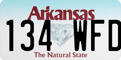 AR license plate 134WFD