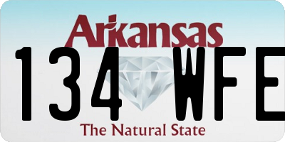 AR license plate 134WFE