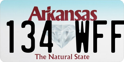 AR license plate 134WFF