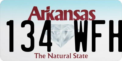 AR license plate 134WFH
