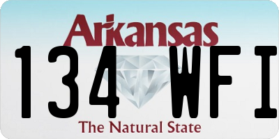 AR license plate 134WFI