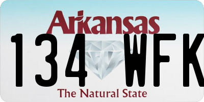 AR license plate 134WFK