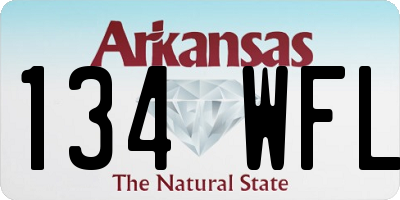 AR license plate 134WFL