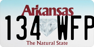 AR license plate 134WFP