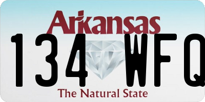 AR license plate 134WFQ