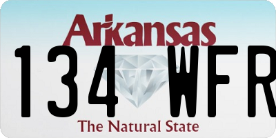 AR license plate 134WFR