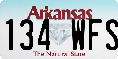 AR license plate 134WFS