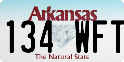 AR license plate 134WFT