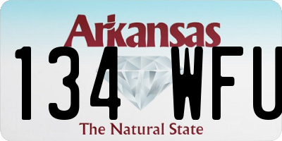 AR license plate 134WFU