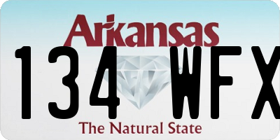 AR license plate 134WFX