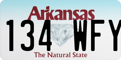 AR license plate 134WFY