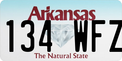 AR license plate 134WFZ