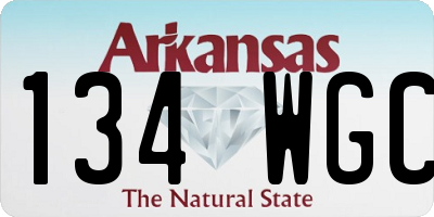AR license plate 134WGC