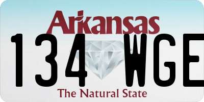 AR license plate 134WGE