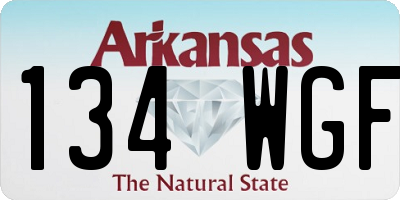 AR license plate 134WGF