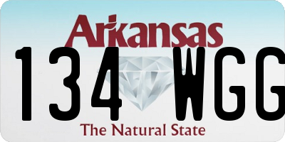 AR license plate 134WGG