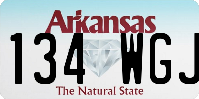 AR license plate 134WGJ
