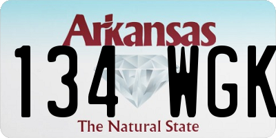 AR license plate 134WGK