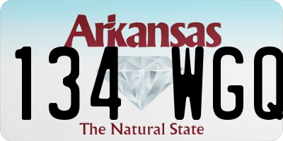 AR license plate 134WGQ