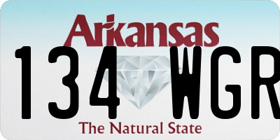 AR license plate 134WGR