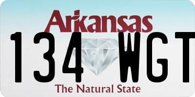 AR license plate 134WGT