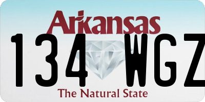 AR license plate 134WGZ